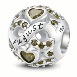 BIRTH 0008 August Birthstone Charm
