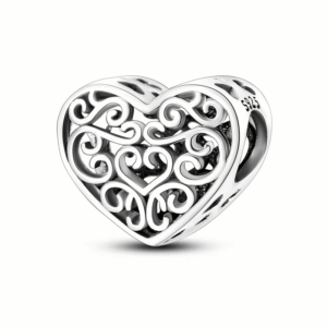 HEART 0005 925 Silver Heart Ornate
