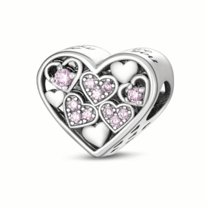 HEART 0001 Peach Heart Charm